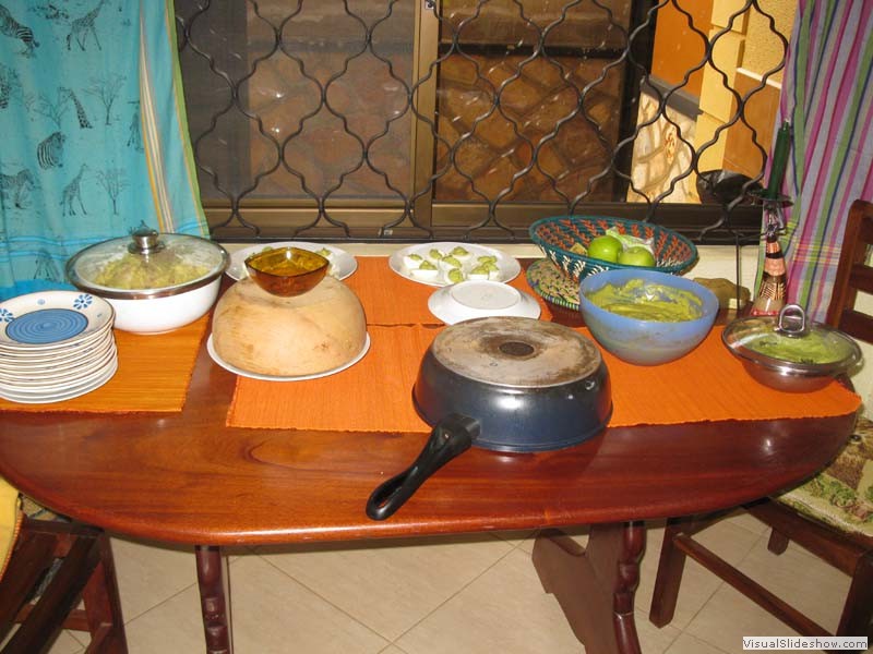 Buffet-leider abgedeckt