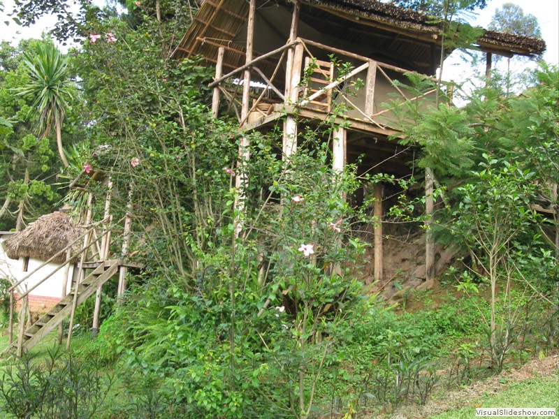 Lake Bunyoni - das Zelt war nicht vorbereitet
